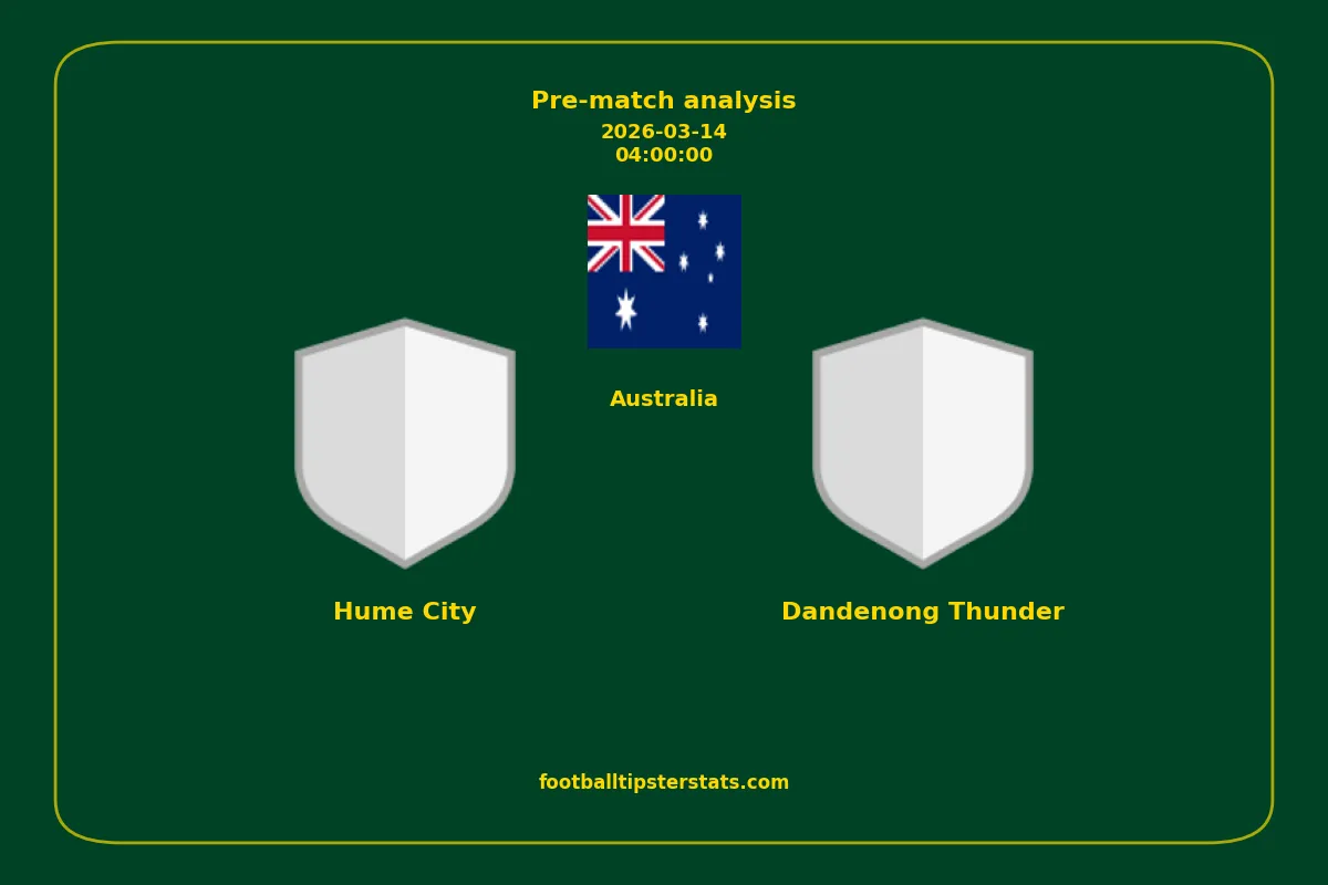 Pre-match analysis: Hume City vs Dandenong Thunder on 2026-03-14